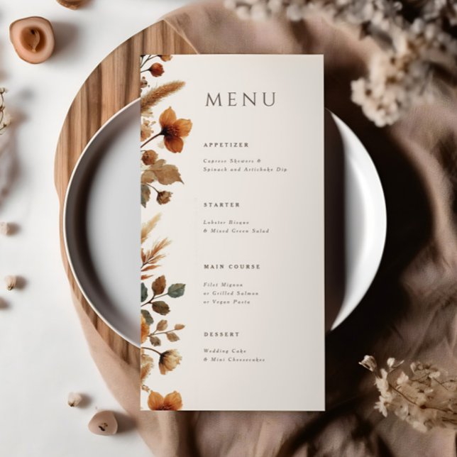 Menu Janto Hazelwood Wedding (Criador carregado)