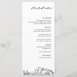 Menu Janto Honolulu Skyline Modern Wedn