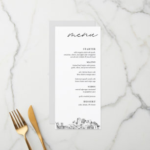 Menu Janto Honolulu Skyline Modern Wedn