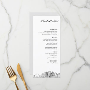 Menu Janto Moderno de Casamentos de San Antonio Sk