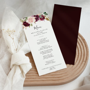Menu Janto Rustic Floral and Botanage