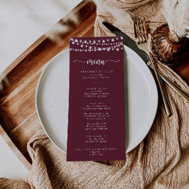 Menu Janto Rustic String Lights Burgundy
