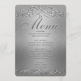 Menu janto | Silver Shimmer Elegance