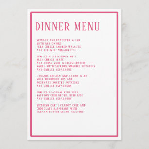 Menu janto Simples Hexágono Moderno Negrito Geomét