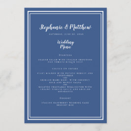 Menu Janto Simples Moderno Minimalista Blue Guest