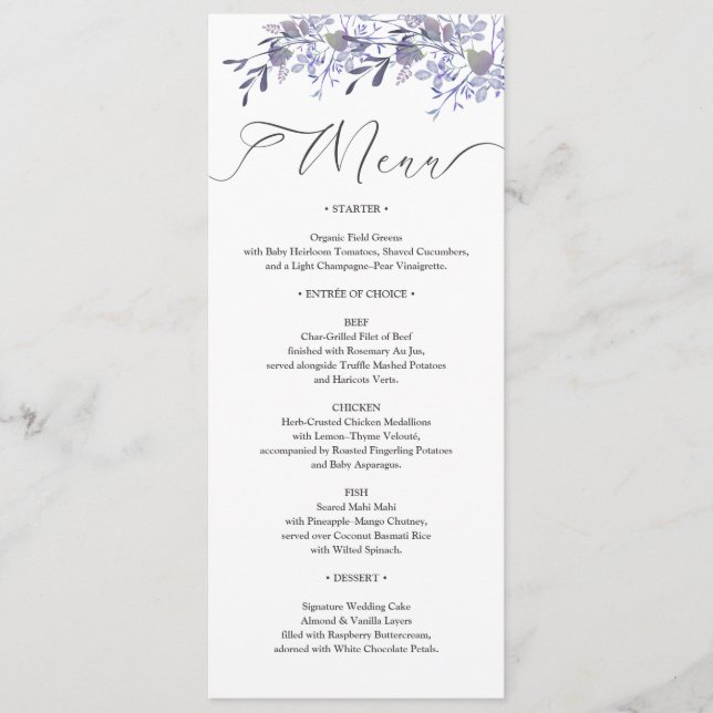 Menu Janto Vintage Floral Wedding (Frente)