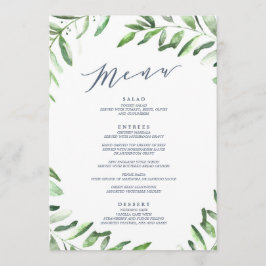 Menu Jardim de Boho do Branch