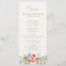 Jardim de Primavera de Flores Silvestres Casamento