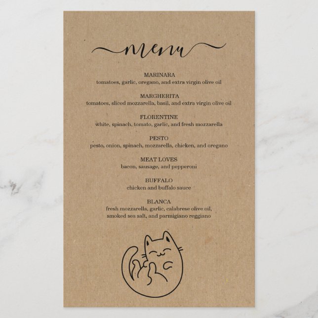Menu Kitty Cat (Frente)