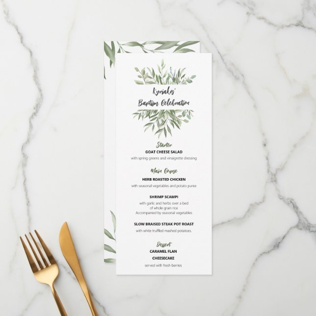 Menu Kyriakos (Frente/Verso In Situ)