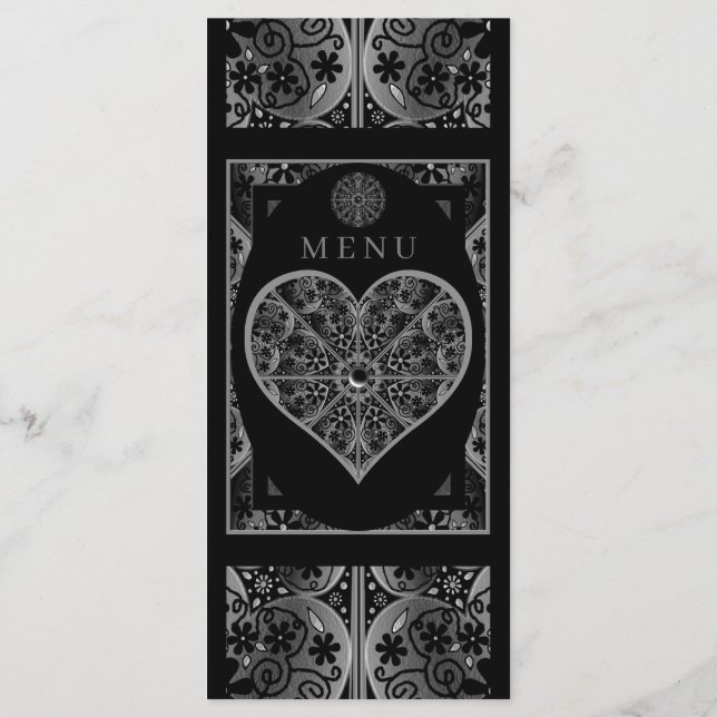 Menu Lace Black Cerâmico (Verso)
