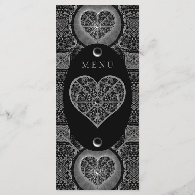 Menu Lace Black Cerâmico (Verso)