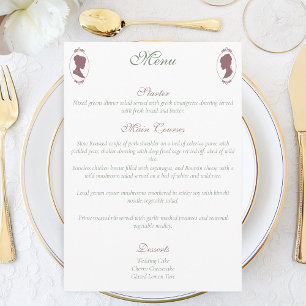 Menu Lésbicas Brides Regência Rosas Rosa