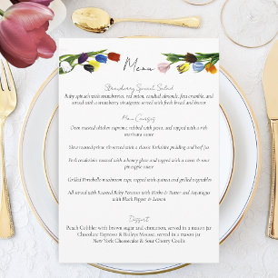 Menu LGBTQ mais Flores de Tulipas