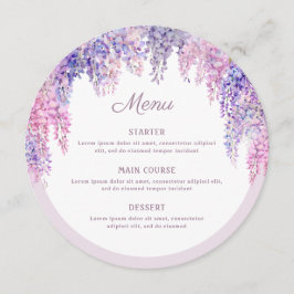 Menu Lilac Wisteria Arch Round
