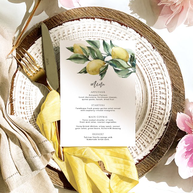 Menu Limões Tuscan & Obrigado (Criador carregado)