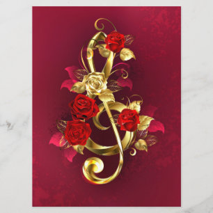 Menu Limpeza de ouro com Flores Rosa
