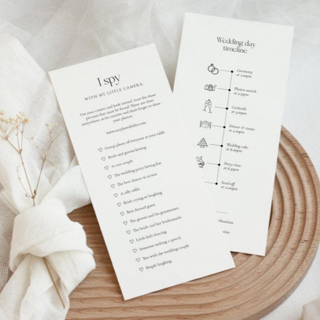 Menu Linha do tempo de casamento com ícones e jogo de e (Criador carregado)