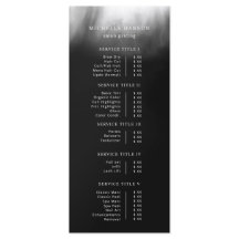 Lista de preços brancos Abstrato preto minimalista