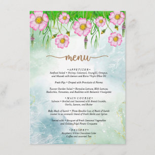 Menu Little Wildflower Está A Caminho Do Chá de fr
