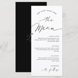 Menu Logotipo de evento de negócios elegante em preto e