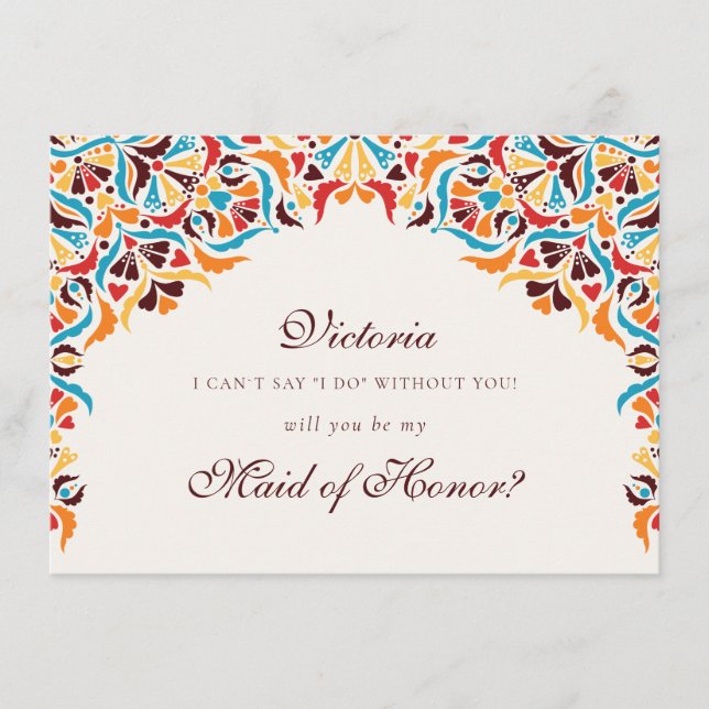Menu Luxo Caprichoso Floral Estilo Bordadura Casamento (Frente)