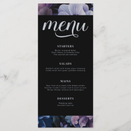 Menu Luz de Lua Botânica | Casamento Floral Gótico