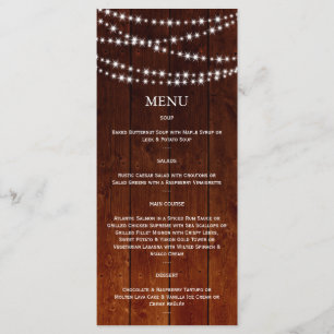 Menu Luzes Brilhantes do Ombre Barn Conselho
