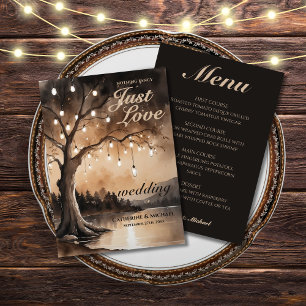 Menu Luzes De Corda No Casamento Romântico De Árvore