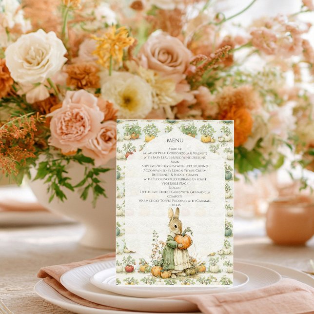 Menu Mãe Bunny e Chá de fraldas de abóbora (Criador carregado)