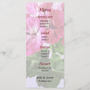 Menu Magenta Gerânio
