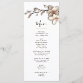 Menu Magnólia Flor 3D Escultural