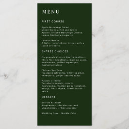 Menu Magnolia Tropical Vermelha Verde Branco