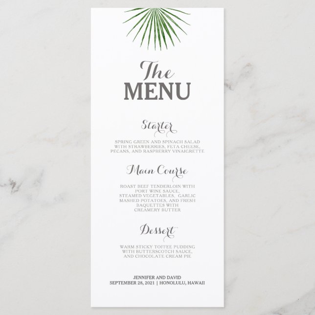 Menu Mala Verde Minimalista Flat (Frente)