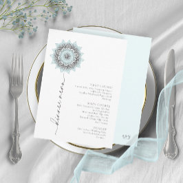 Menu Mandala Lace Rev Wedding Lt. Blue ID968