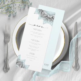 Menu Mandala Lace Rev Wedding Lt. Blue V2 ID968