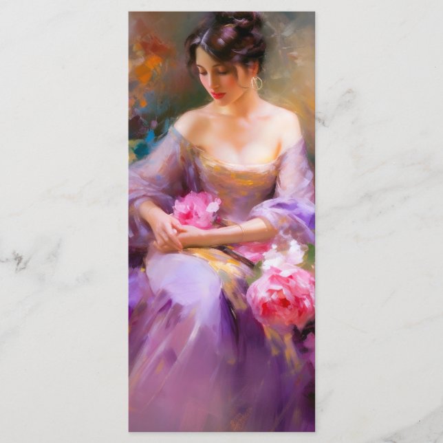 Menu Marcador de Retrato Elegante (Frente)