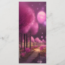 Menu Marcador Dreamy Pink Nightscape