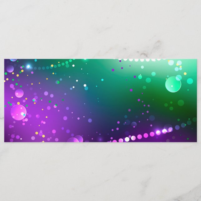 Menu Mardi Gras Festivo Purple Background (Frente)