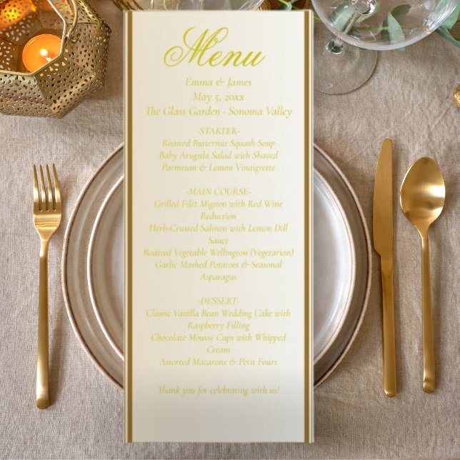 Menu Marfim e Casamento Amarelo (Criador carregado)