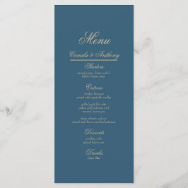 Menu Marinho Dourado Casamento