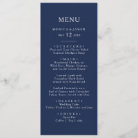 Marinho mínimo clássico azul | Janto Silver Weddin