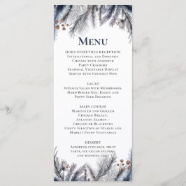 Menu Marinho, Prata, Cinza Azul