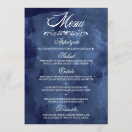 Menu Marinho Watercolor Bohemian Wedus