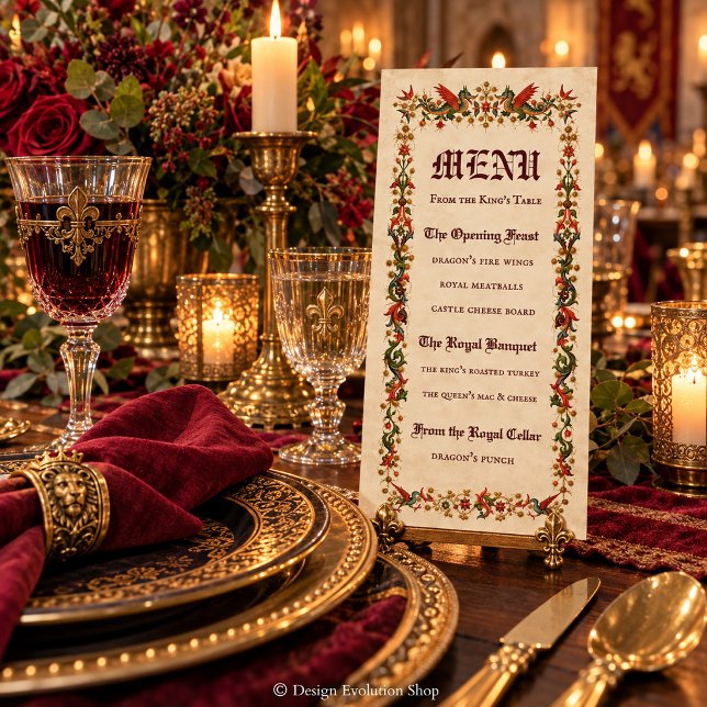 Menu Medieval | Festa Real Renascimento (Criador carregado)