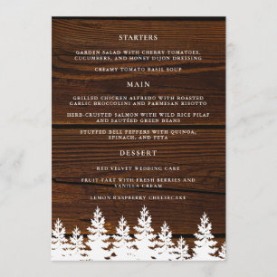 Menu Mesa de outono de madeira russa
