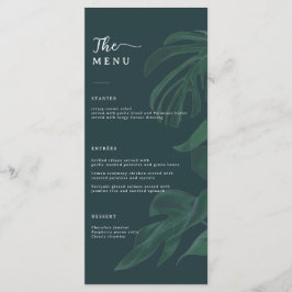 Menu Minimal and Chic Green Wedding 