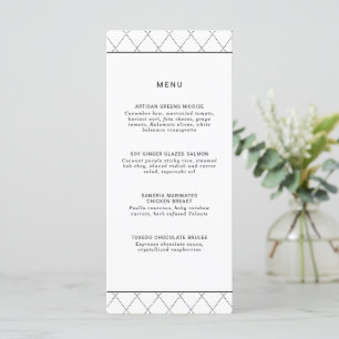 Menu Minimalista Clássico Elegante Moderno