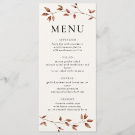 Menu Minimalista deixa Casamento outono moderno