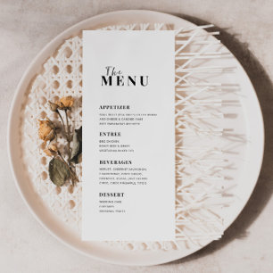 Menu Minimalista Moderno